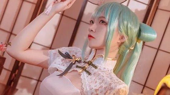 初音未来|cos：初音未来旗袍私房cos正片@二佐