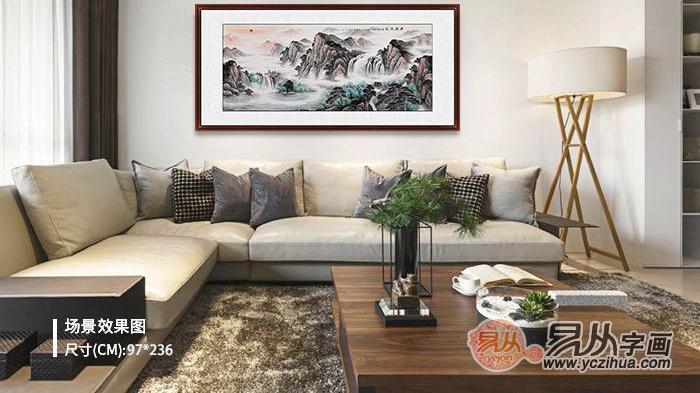 如何挑选客厅字画，这样选才能给生活带来颜色和层次感