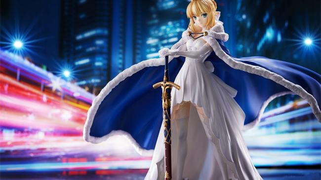 阿尔托莉雅|潮趣：《FGO》Saber/阿尔托莉雅·潘德拉贡 1/7手办 一身白色礼服