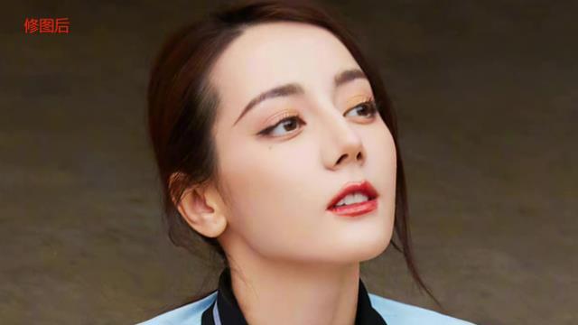 迪丽热巴|迪丽热巴生图曝光，面部肌肉下垂显老态，网友：活在精修里