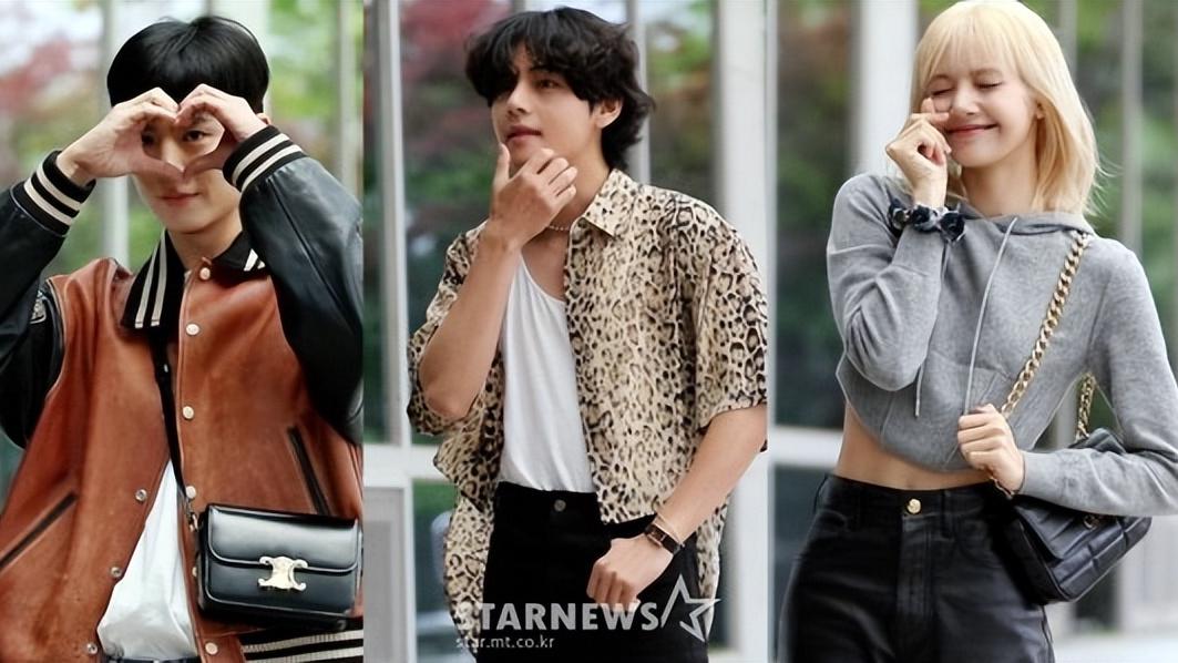 blackpink|防弹少年团V，Blackpink Lisa巴黎时装周，私人飞机前的认证照！