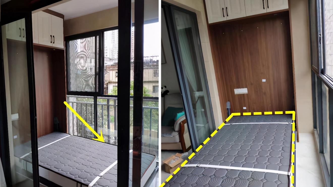 阳台这样改造很高明，多出一间房不影响晾晒，物业也无话可说