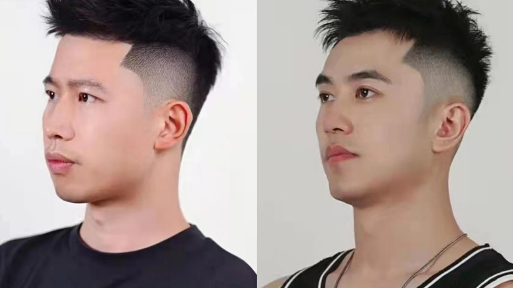 燃脂 10款适合夏季的男生发型，两边剪短清爽利落，中间留长可做造型