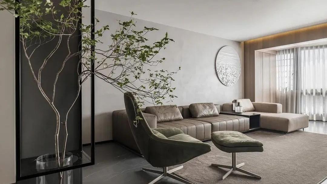 150㎡灰色极简主义，微水泥与木质的完美搭配！