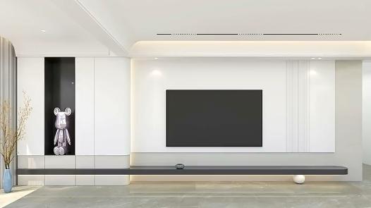 2022年一定流行的客厅阳台一体化电视墙！