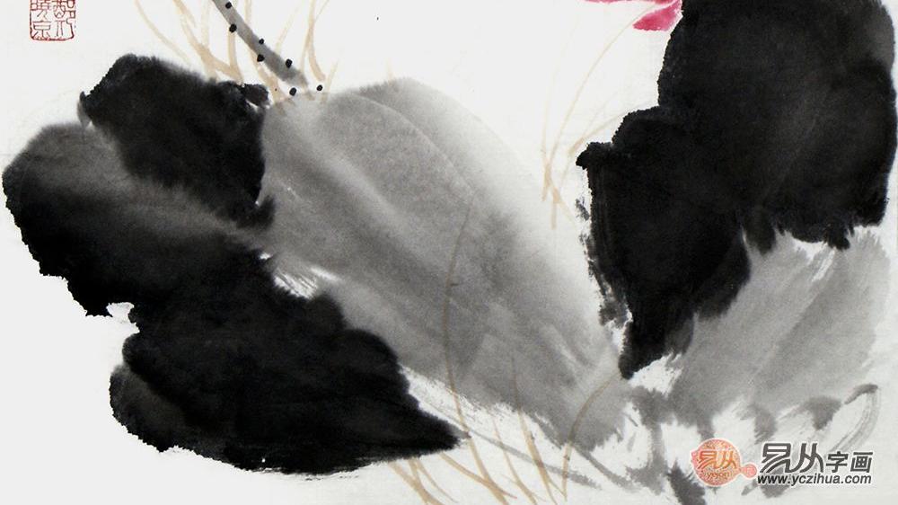 家居客厅挂什么画 荷花图寓意旺财旺福