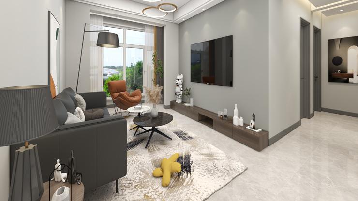 碧桂园方糖1102现代装修风格，彰显年轻人个性。