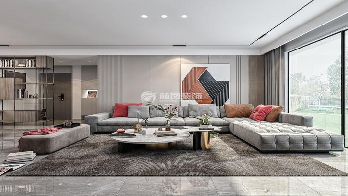 金隅南七里155平现代轻奢风格装修，优雅永不过时。