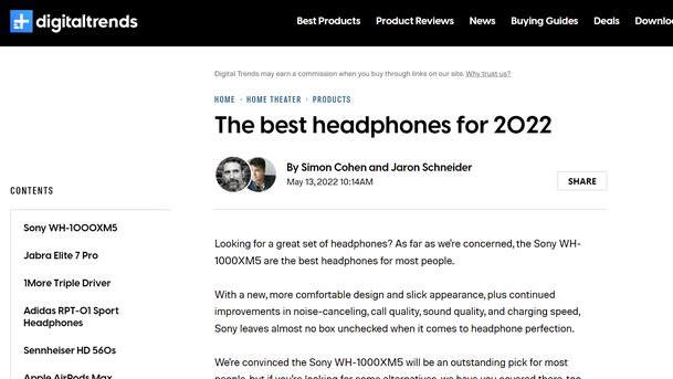 孟晚舟|索尼WH-1000XM5到底有多强？刚发布就被权威媒体评为最佳耳机第一