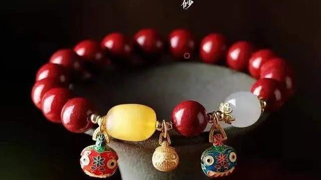 |国风来袭丨吞金兽鎏金铜朱砂手串，招财一绝！