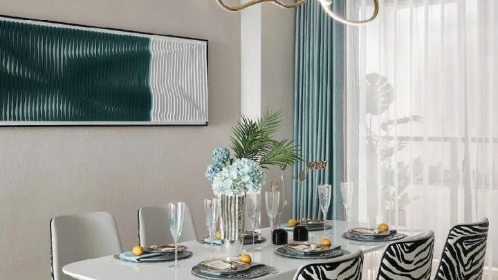 124平米现代简约-蓝白奇遇