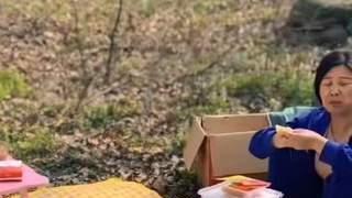 奇奇|姚威田静带儿女踏青，小奇奇活泼招人爱，网友嘲讽对面模仿不来