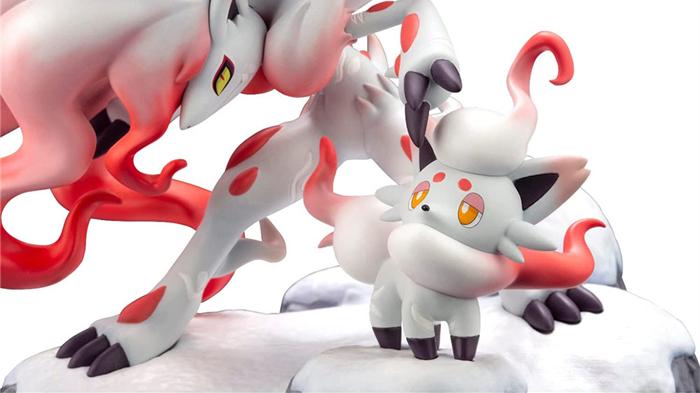 手办|《宝可梦传说：阿尔宙斯》洗翠索罗亚克&索罗亚 手办 红白相间