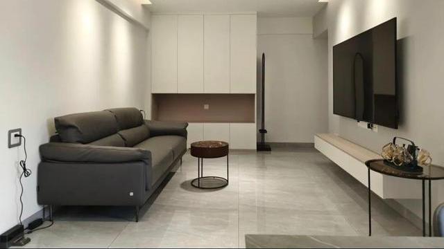 一家三口的新房，花35W装修现代简约风格，坚持电视墙不做造型！