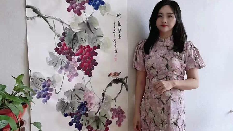 玄关挂什么画？郝思思、胡记领的花鸟画带给您一天好心情