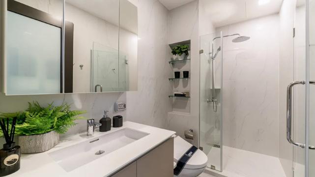 30平简约风公寓设计， ?? 一进门几乎能看到房子的全景