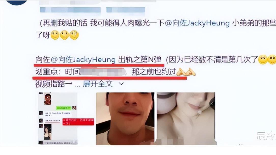 向佐|向佐出轨再添一锤！出轨对象曝光，女方穿着大胆容貌不及郭碧婷