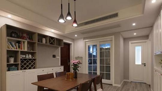 92㎡新房全包9.2万搞定，闺蜜来参观，说光餐客厅就值这个价！