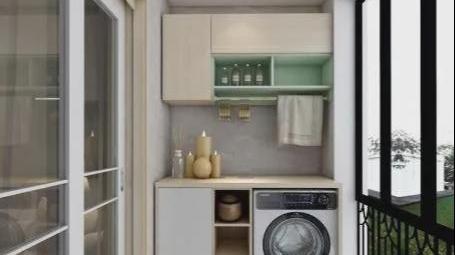 越来越多人将阳台改造洗衣房了？原来好处这么多，看了想回家重装