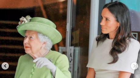 英国|后悔了，梅根晒同伊丽莎白女王合照，有说有笑的日子已经没了