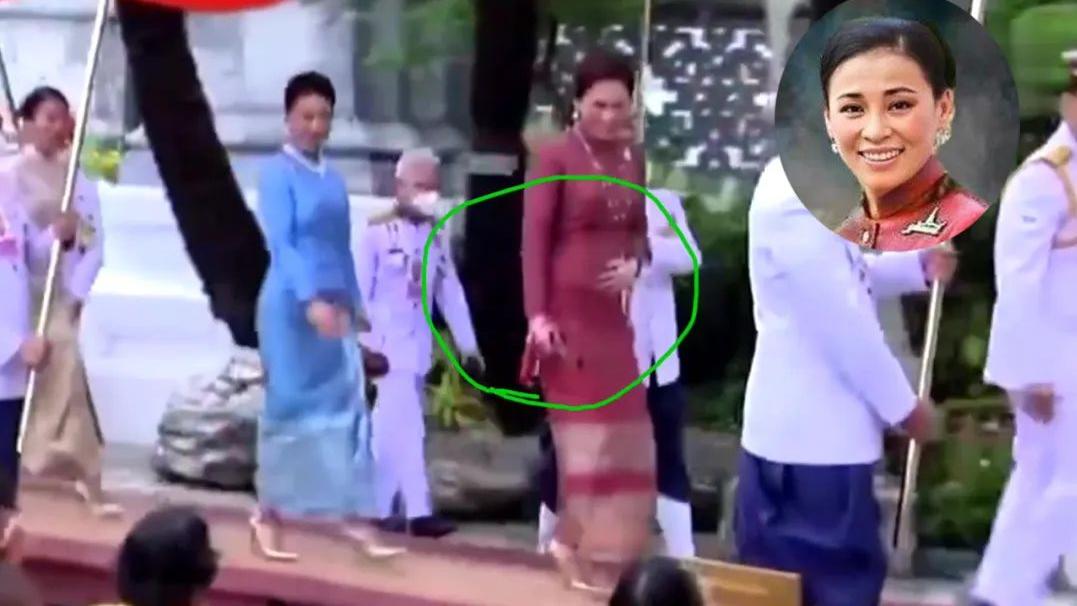 苏提达|44岁苏提达有喜讯，轻抚隆起小肚孕相明显，难怪碾压贵妃重获帝宠