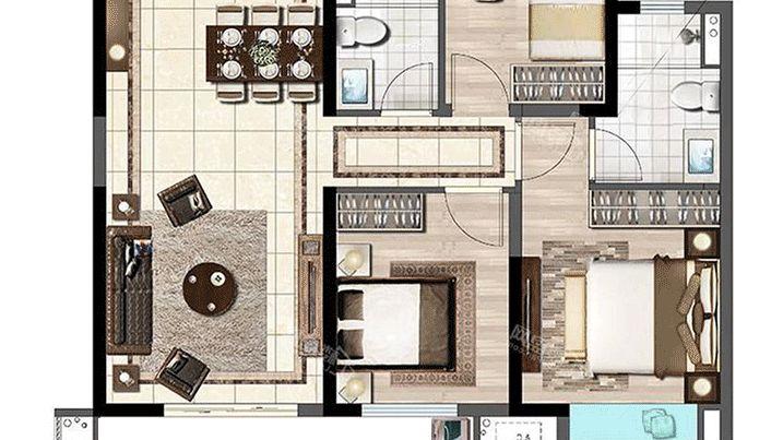 开门见厅不隔断，封阳台照样晾衣服，这家的设计实在高明！