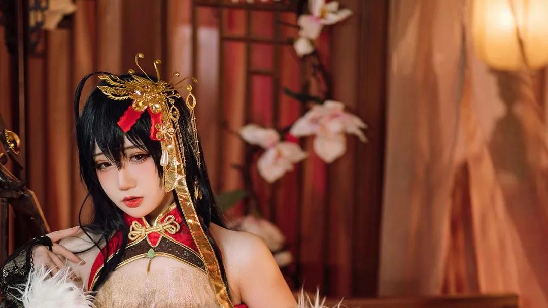 碧蓝航线|cos：碧蓝航线旗袍大凤棚景cos正片@焖焖碳