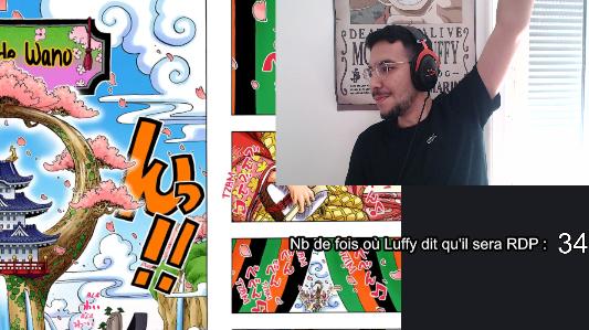 漫画|Twitch某主播连续106小时直播读完《海贼王》漫画1051话