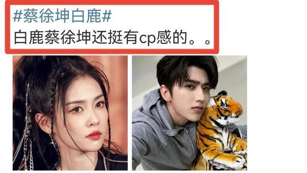 白梦妍|蔡徐坤白鹿登上热搜，CP粉异军突起，“大白蔡”超话粉丝破2.8万