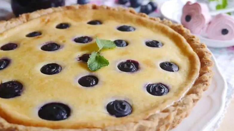 蛋挞|最爱的浆果料理之蓝莓芝士派