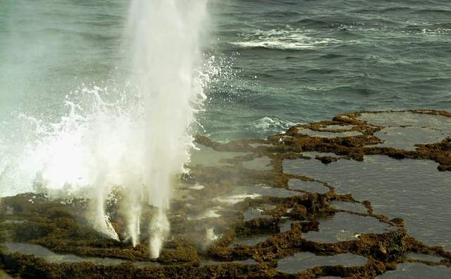 汤加|位于南太平洋上的汤加塔布岛，海岸上为什么会形成“喷潮洞”？