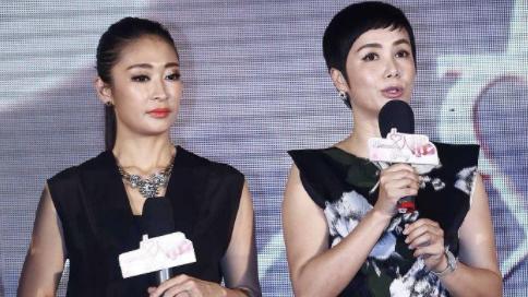 蒋雯丽|梁静撞上蒋雯丽，同穿黑白裙气质大不同，浓妆艳抹终究抵不过优雅