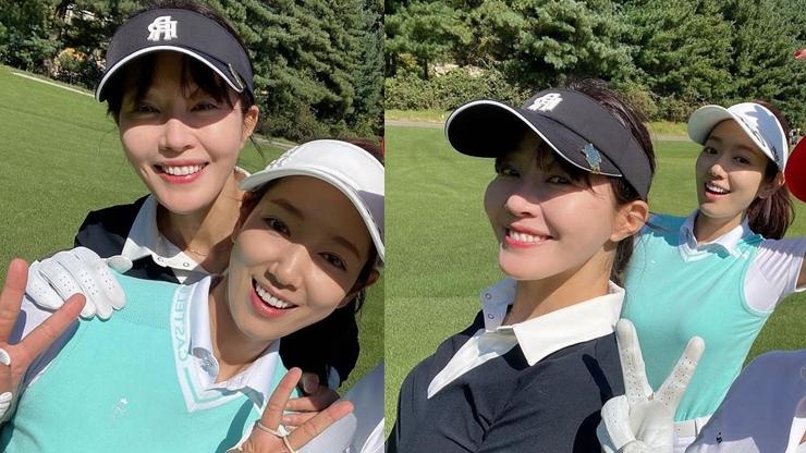 朴信惠|朴信惠婚后怀孕悠闲做胎教！和好友智菀打球被遮肚，孕晚期吃得多