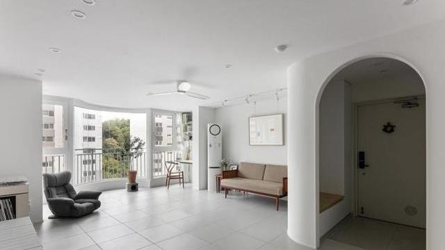 参观她家，105白墙配灰砖，全屋不到5万完工，给各位晒晒！