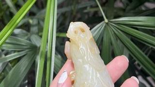 和田玉籽料|和田玉籽料佛手 把件