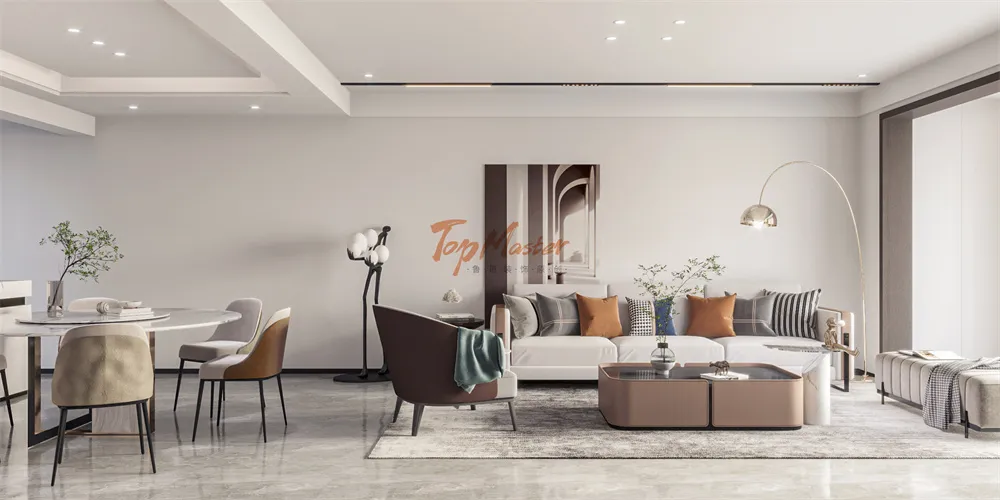 【鲁班装饰】平和花园145㎡现代简约，怡然