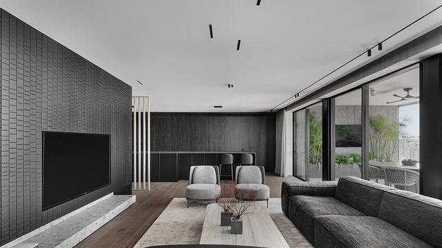 155平层，30景观阳台做主角，只装护栏不封窗，堪比空中别墅