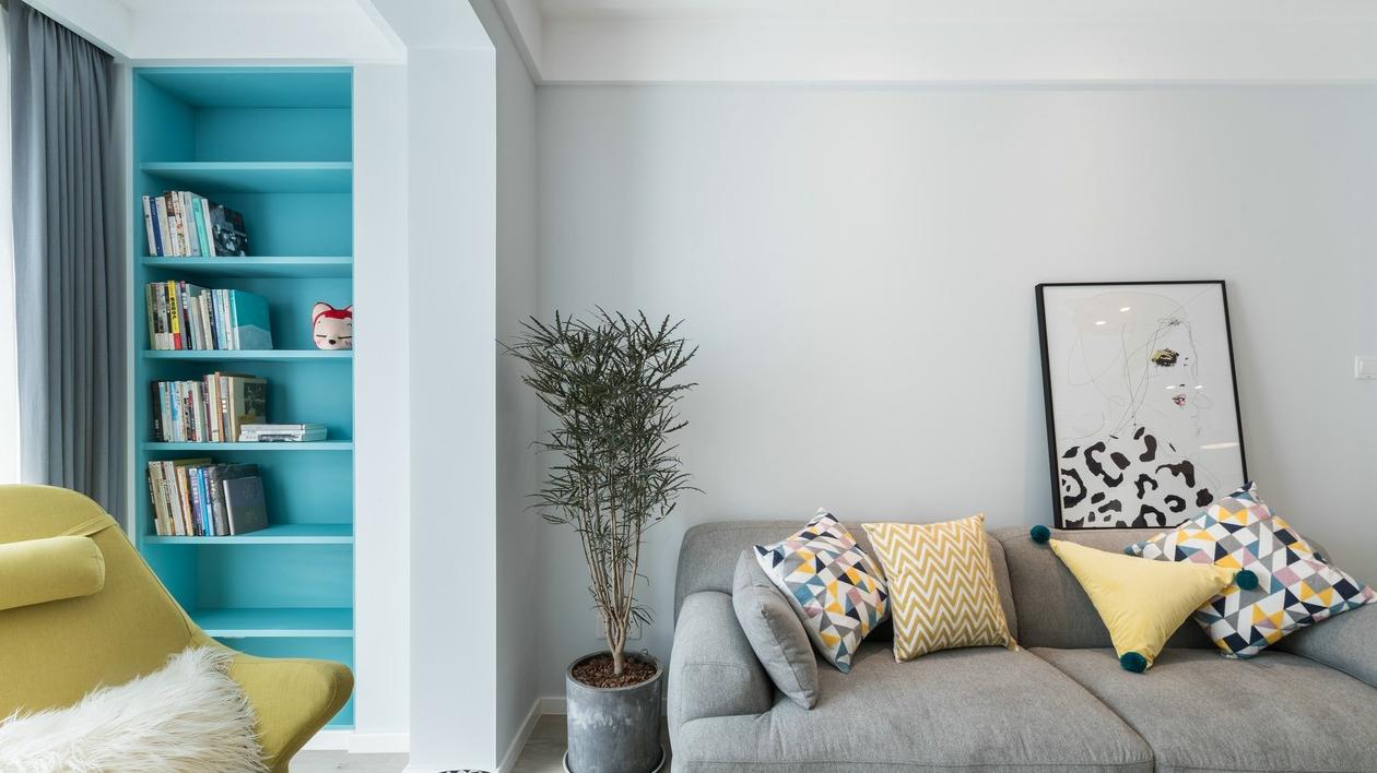 79㎡两房简洁的线条+时尚的设计，深受年轻人喜爱！