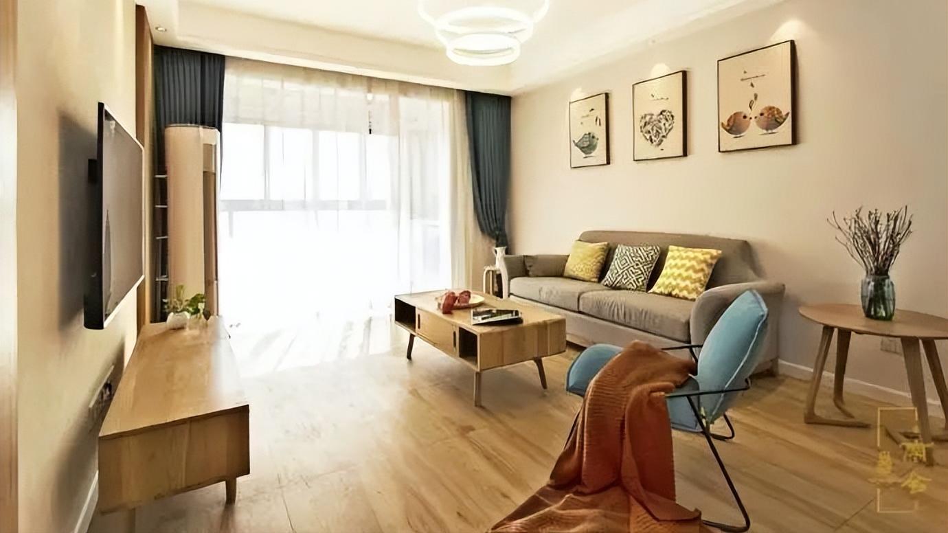 闺蜜新房装修完工，116平三居室半包5万，原木风格真心清爽！