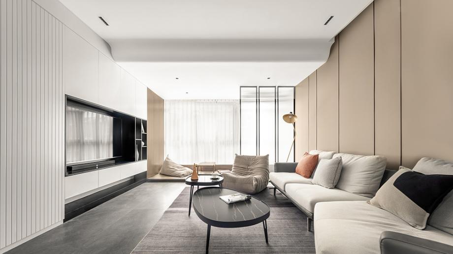 130㎡毛坯房挑出亮点，4处弧形设计打破家装常规，成为装修模板