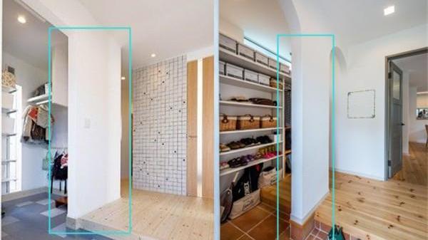 日本玄关设计值得借鉴，加到顶半隔断，硬是多个储物间，不愁收纳