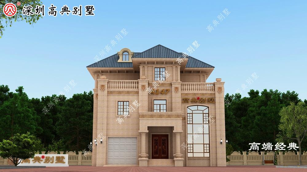 一款欧式石材别墅，让你独占村里美誉，太经典了！