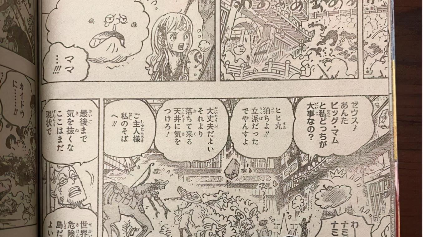 |海贼王1041话：大妈太美了，凯多是臭弟弟？宙斯求生欲超强！