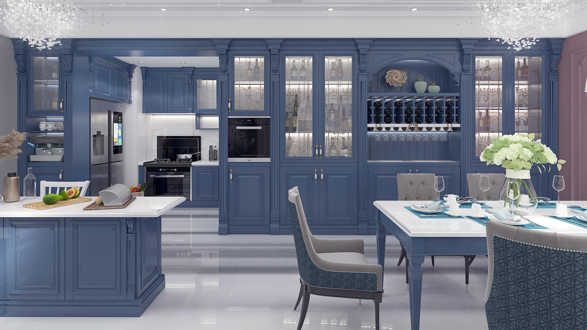 【鲁班装饰】舒邦小镇230m2法式风格 优雅矜贵