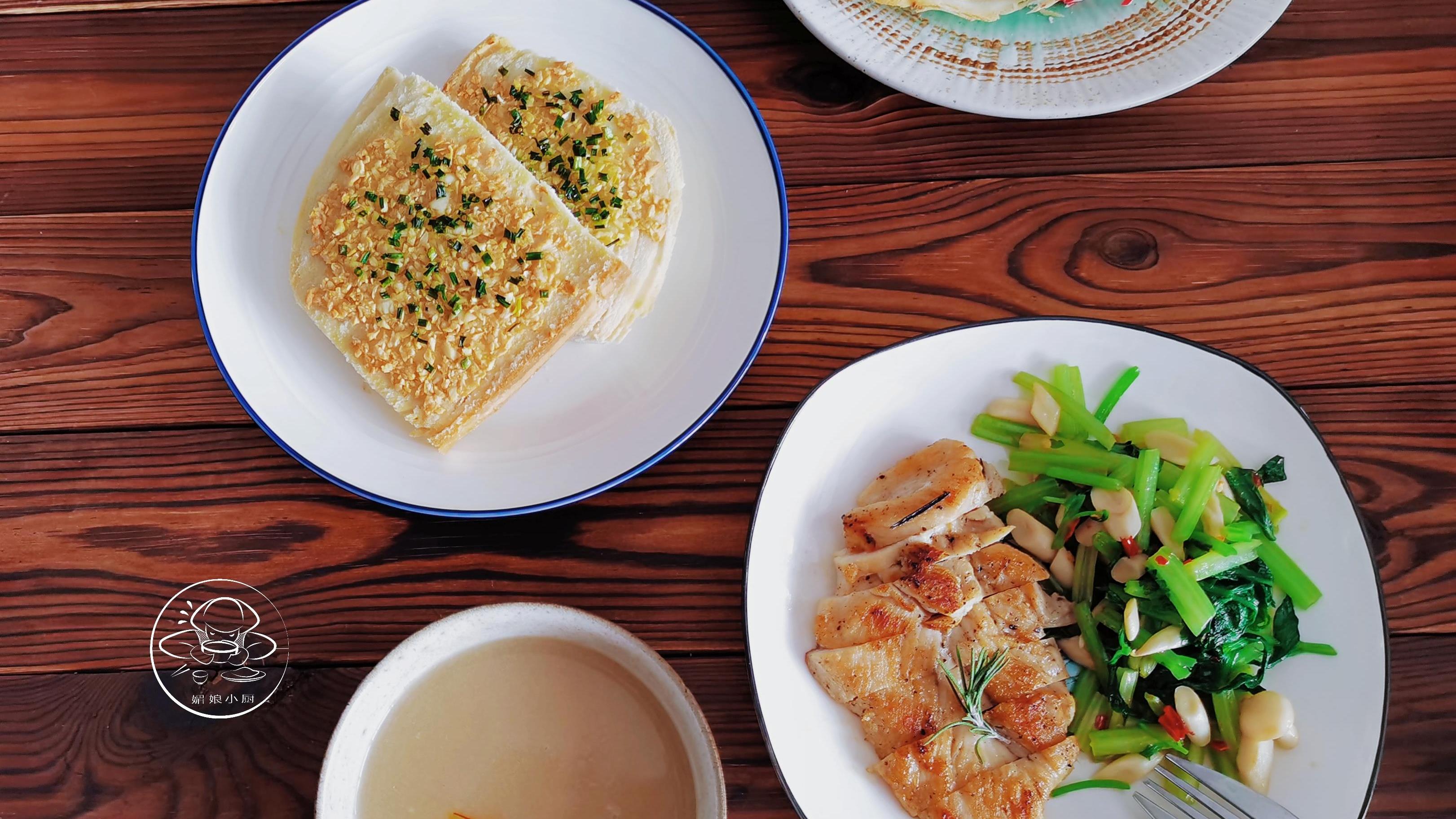 黑豆|两口子的早餐做了4样爱吃的，干稀搭配有荤有素，低脂营养味道好