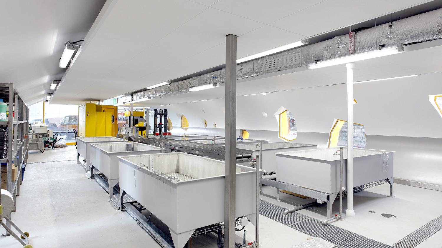 清水混凝土案例赏析：将设计感引入工业厂房，演绎强大的材料可塑性