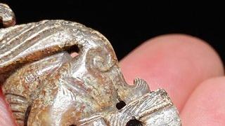 和田玉籽料|?汉 和田玉籽料 玉舞人 挂件 把件