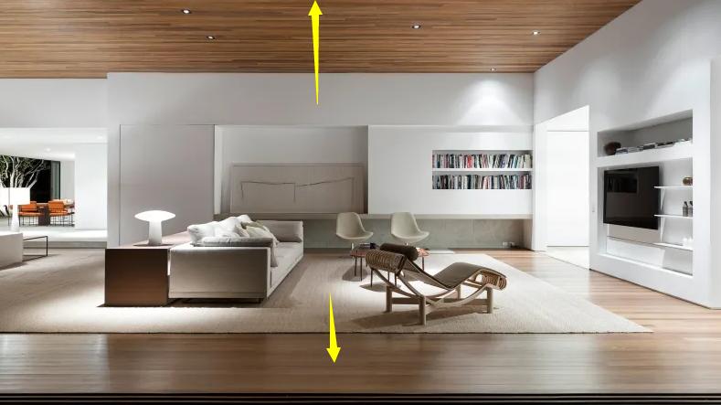 现在都流行“通铺”吊顶了，空间显大，照着装家里太出彩了