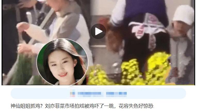 刘亦菲|刘亦菲菜场抓鸡吓到花容失色？神仙姐姐不仙了？