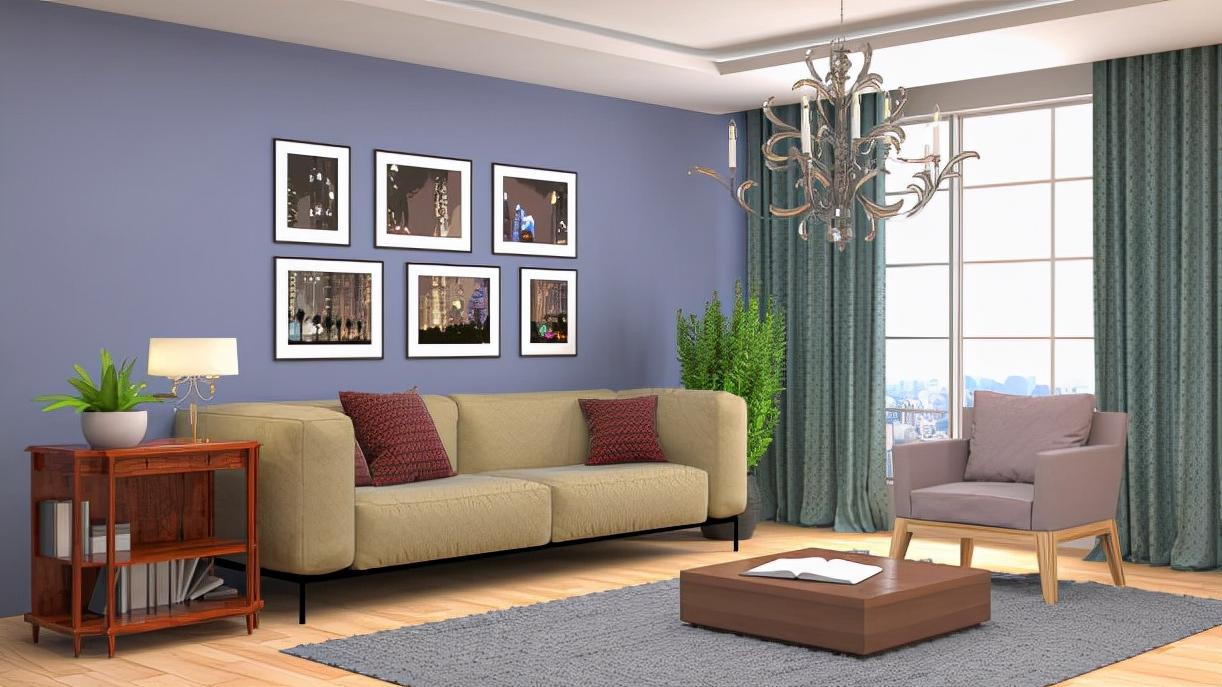 沙发别再靠墙放了，真的很落伍！空出一点位置，时尚又实用